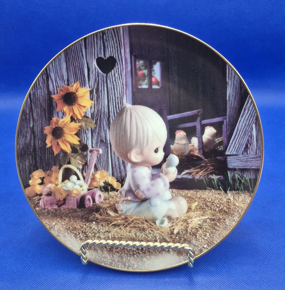 Precious Moments Sam Butcher I Believe in Miracles Collector Plate COA Hamilton